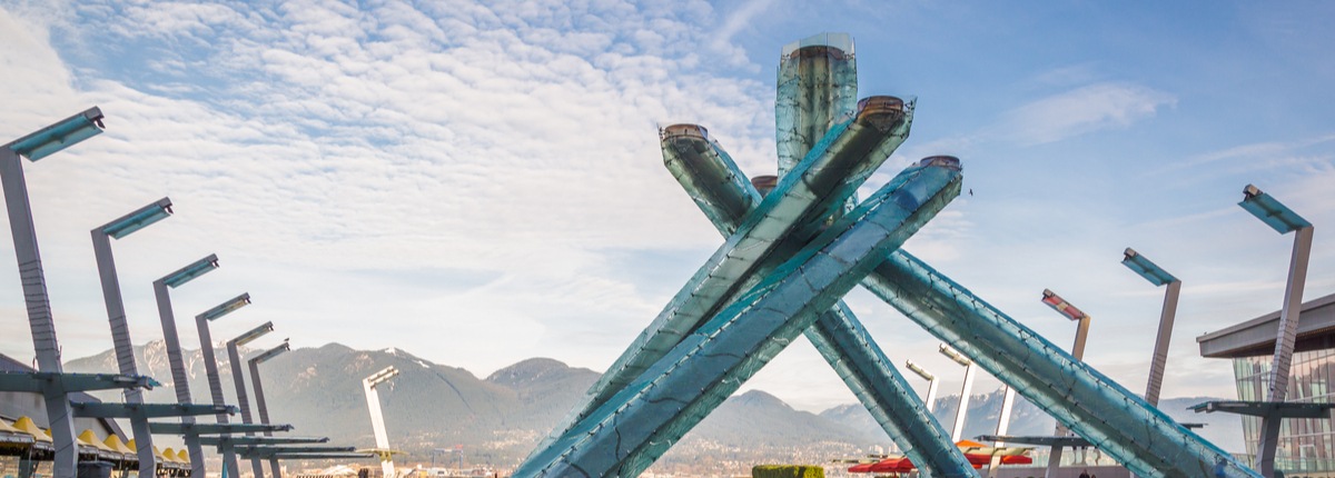 The Olympic Cauldron in Vancouver, Canada